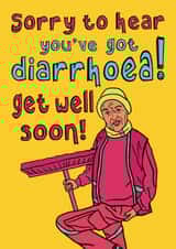 Funny pop culture 'Get Well Soon' Card for brother, sister, mum, dad, friend created by The Kitschen Disco 