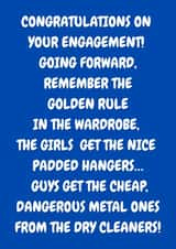 Funny, CONGRATULATIONS ON YOUR ENGAGEMENT Card created by The Awkward Card Company 