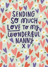 Classic Mother's Day Card - Wonderful Nanny created by @AimeeStevens.Design