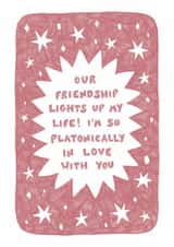 Platonic love card for valentines/galentines day created by Kai Kathleen