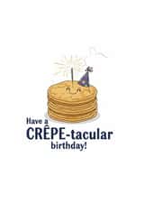 Best Birthday car for your French Crepe lover friends created by Ducourt Cards