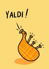 Fun Congratulations Card - Yaldi - Bagpipes created by Greetin’ Cards UK