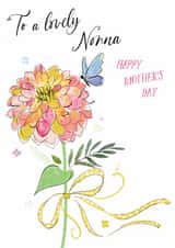 Traditional Mother's Day Card - For Nonna - Flower created by Katie Phythian Design