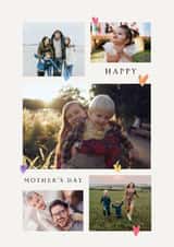 Personalised Mothers Day Photo Card created by Spark and Wild - Classic Mother's Day Card - Simple Hearts
