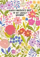 Classic Mother's Day Card - For Granny - Flowers created by Nina Raby - Jones