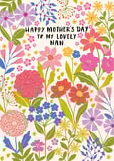 Classic Mother's Day Card - For Nan - Flowers created by Nina Raby - Jones
