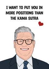 Keir Starmer Kama Sutra valentine's card created by Doublea