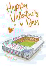 Classic Valentine's Day Card - Bloomfield Road - Blackpool FC created by Moo & Snip