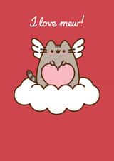 Valentine's Day Card | Pusheen | Cloud created by Hype Cards