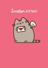 Valentine's Day Card | Pusheen | Smitten kitten created by Hype Cards