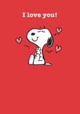 Valentine's Day Card | Snoopy | I love you created by Hype Cards