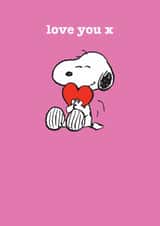 Valentine's Day Card | Snoopy | love you x created by Hype Cards
