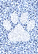 Paw print pet loss sympathy created by The Pawsitive Pet Nurse
