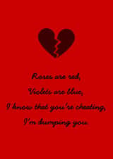 Cheating revenge poem - Valentine's, Anniversary, birthday or any occasion. created by Young Fogey