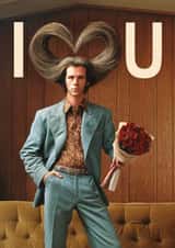 Funny Valentine's Day Card - Crazy Retro Hair created by Bonne Nouvelle