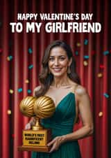 Funny Valentine's Day Card - For Girlfriend - Magnificent Melons created by Woody's Design