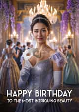 Pretty Birthday Card - Bridgerton Masquerade created by Woody's Design