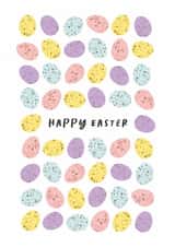 Classic Easter Card - Speckled Chocolate Easter Eggs - Happy Easter created by Joanne McGaffin