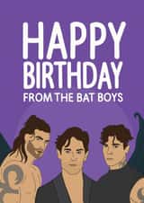 ACOTAR Birthday Card| Rhysand, Cassian, Azriel, The Bat Boys created by Naff Cards