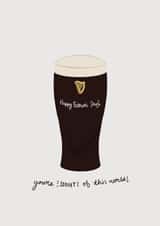 Cute FathersDay Card for Dad/Grandad/Step-dad - You’re Stout of This World created by Kate Jones