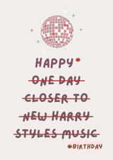 Funny Birthday Card for a Harry Styles Fan created by Natalie Cass