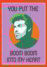 George Michael 80s Valentine’s Day Card 🎤💖 created by RFFME Designs