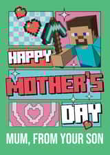 Fun Mother’s Day Card – Minecraft - From Your Son created by Danilo