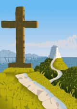 Cute romantic card for Saint Dwynwen's Day - Dydd Santes Dwynwen Hapus created by babbittybabbitt