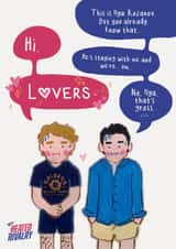 Heated Rivalry - 'Lovers. No, Ilya, that's Gross.' reference - Funny & Cute Card created by Ellie MH Designs