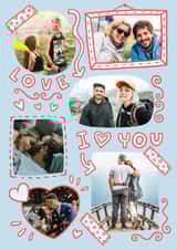 Personalised Valentines Day Photo Card created by Josie Gledhill - Classic Valentine's Day Card - Photo Frames