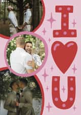 Personalised Valentines Day Photo Card created by Josie Gledhill - Classic Valentine's Day Card - I Love You