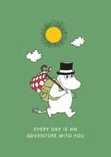 Moomin Valentine’s Day or Anniversary Card - Adventure with you - Travel created by Moomin Characters