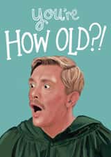 Funny Birthday Card - The Traitors - Stephen - How Old?! created by Lisa Illustrates