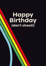 Fun and nerdy ARC Raiders inspired birthday card! Don't Shoot! created by @midgar777