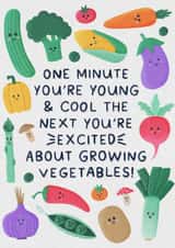 Growing Vegetables Card - Allotment Birthday Card created by Jessie