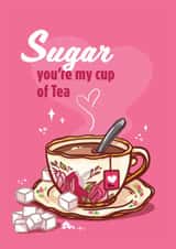 Cute Sweet Tea Valentine's Day Card created by Isi