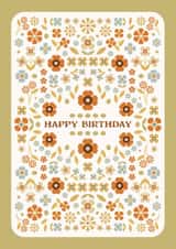 Pretty Floral Birthday Card - Happy Birthday - Illustrated Flower Card for Her created by Lately Studio