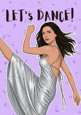 Funny Victoria Beckham Dance Birthday Card For Her created by Juniper Moon