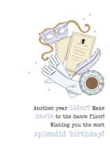 Classic Birthday Card - Bridgerton - Another Year Older? Make Haste To The Dance Floor! created by Dandelion Stationery