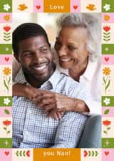 Personalised Mothers Day Photo Card created by Joanne Hawker - Classic Mother's Day Card - Love You Nan