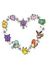 Cute Pokémon Valentine’s Day card created by Cooper Blue