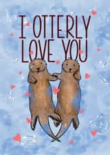 Cute Valentines Day or Anniversary Card for Boyfriend, Husband, Girlfriend, Wife created by mil.creative_