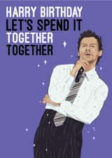 Classic Birthday Card - Harry Styles - Together Together created by Quitting Hollywood