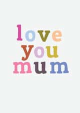 cute hand drawn text card to send your mum created by Chloe Turner
