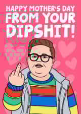 Funny Mother's Day Card - Dipshit Derek- Stranger Things created by Studio Doodles