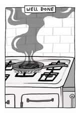 Funny Congratulations/Exams Card - Well Done Steak - Well Done created by Running with Scissors