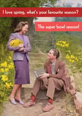 Funny Birthday Card - Super Bowl Season created by Quitting Hollywood