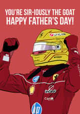 Classic Father's Day Card - Lewis Hamilton - Formula 1 created by DanAllen20