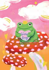 Cute Valentine's Day/Anniversary Card - Gizza Snog - Frog created by Ickaprint