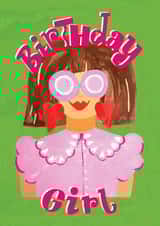 Arty Birthday Card - For Her - Birthday Girl created by Ickaprint